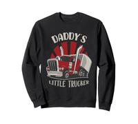 Daddy's Little Trucker Heavy Trucks Transporter Semi Truck Sweatshirt
