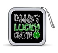 Daddy's Lucky Charm Portable CD Case Holder 48 Capacity Travel DVD Storage Boxs Wallet Bag