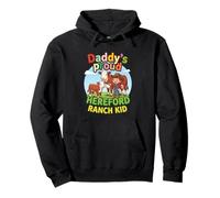 DADDY'S PROUD FUNNY HEREFORD RANCH KID Pullover Hoodie