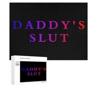 Daddy's Slut Jigsaw Puzzles for Adults Wooden Puzzle Picture for Home Wall Decor 500 PCS