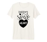 Daddy's Sweet Heart Love Dad Daughter Fathers Day Premium T-Shirt