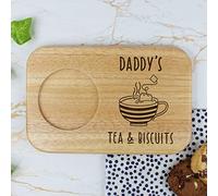 Daddy's Tea & Biscuits Board, Wooden Treat Board, Snack Tray, Father's Day, Birthday Gifts for Daddy