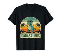 Daddysaurus T Rex Dinosaur Fathers Day Daddy Dad Dada Saurus Value Graphic T-Shirt, Men, Black, M