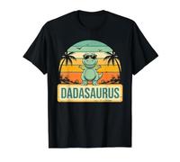 Daddysaurus T Rex Dinosaur Fathers Day Daddy Dad Dada Saurus Value Graphic T-Shirt, Men, Black, XL