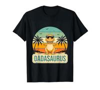 Daddysaurus T Rex Dinosaur Fathers Day Daddy Dad Dada Saurus Value Graphic T-Shirt, Men, Black, XL