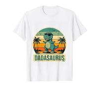 Daddysaurus T Rex Dinosaur Fathers Day Daddy Dad Dada Saurus Value Graphic T-Shirt, Men, White, M