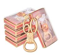 DADEA 24Pcs Bottle Openers Gold 60th Birthday Party Favors 60th Anniversary Favors for Guests, Crown Beer Bottle Openers for Birthday Party Gift Souvenir Supplies (60, 24Pack)