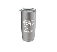 DadGPT Daddy Papa AI Dad Brain Tech Father's Day Stainless Steel Insulated Tumbler