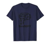 DadGPT Daddy Papa AI Dad Tech Brain Minimal Father's Day T-Shirt