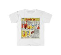DADI DIGAO Unisex Soft Cotton T-Shirt. Bazooka Joe. Bazooka Gum Comic White 3XL