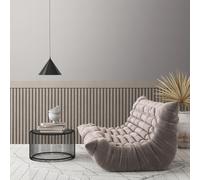 AS Creation Wood Slats Wallpaper Half Wall Dado Panel Textured Grey/Black 397442
