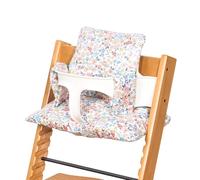 DADOUMAN Extra Padded Soft Dining Chair Seat Cushion, Wateproof & Wipe Clean Cushion for Stokke Tripp Trapp High Chair, 18" L x 11" W, Compatible & Convertible Design (Blooming Flowers)