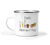 Dad's Allotment Mug, Father's Day, Ename, Indoor Outdoor Cup, Gift for Dad, Gardener, Gardening Present