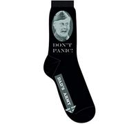 Dad's Army 'Don't Panic' (Black) Socks (One Size = UK 7-11)