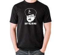 Dad's Army, Don't Tell Him Pike - Classic Tv Show Inspired Pullover Men's Crewneck T-Shirt Short Sleeve Top Unisex Pure Cotton Tee Black L