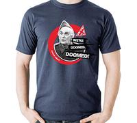 Dads Army Mens T Shirt, (We're Doomed Design), Premium Navy Mens Tshirt. Dad's Army T Shirt. Machine Washable 100% Cotton T Shirt. Dads Army Gifts. Funny T Shirts for Men UK - Genuine Merchandise