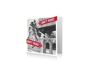 Dad's Army Official Birthday Card, Don't Panic, Don't Panic…Just Another Birthday,Multi,210 x 290 mm