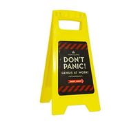Dad's Army Panic Sign, Standing Desk Board, Birthday Merchandise-Plastic-Yellow