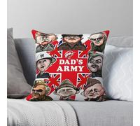 Dad's Army Square Pillowcase Polyester Linen Velvet Pattern Zip Decor Pillow Case Sofa Seater Cushion Cover