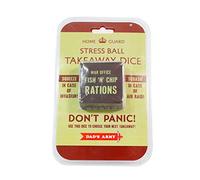 Dad's Army Squeezy Decision, Takeaway Dinner Dice, Roll & Decide, for Foodies, Merchandise, Plastic