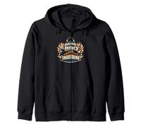 Dads BBQ Available By Invitation Only Funny Grill Gift Zip Hoodie