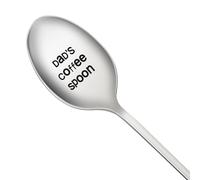 Dad's Coffee Spoon, Fathers Day Gift from Daughter Son Engraved Coffee Tea Spoons Dad Gifts for Mens I Love You Gifts for Daddy Papa Father in Law Christmas Birthday Gift A7BXGKFS