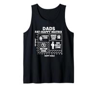 Dads Fat-Happy Matrix Chart - Dad Life Fathers Day Humor Tank Top