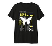 Dads Get Sad Too - Vintage Butterfly Design for Fathers Premium T-Shirt
