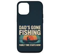 Dad's Gone Fishing - Funny Family Time Fishing Father Dad Case for iPhone 12/12 Pro
