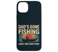 Dad's Gone Fishing - Funny Family Time Fishing Father Dad Case for iPhone 14 Plus