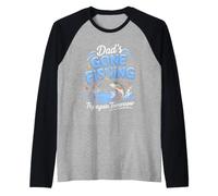 Dad's Gone Fishing Try Again Tomorrow Fisherman Angler Raglan Baseball Tee