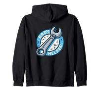 Dad's Helper Wrench Logo kids son daughter Zip Hoodie