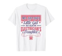 Dad's Little Girl Electricians Daughter Value Graphic T-Shirt