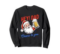 Dad's Naughty List Reason: Beer & Bad Jokes Christmas Fun Sweatshirt