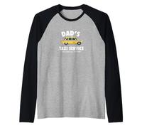 Dad's Taxi Service 24 Hours, Funny Father Gift Kids Raglan Baseball Tee