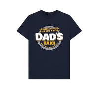 Dad's Taxi T Shirt Navy Blue