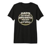 Dads Top Secret BBQ Sauce Recipe Funny Grill Dad Gift Premium T-Shirt