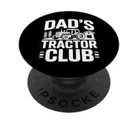 Dads Tractor Club Farmer Fathers Day Tractor PopSockets Adhesive PopGrip