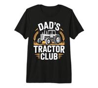 Dads Tractor Club Farmer Fathers Day Tractor Premium T-Shirt