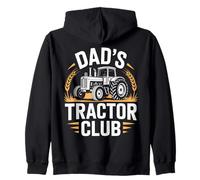 Dads Tractor Club Farmer Fathers Day Tractor Zip Hoodie
