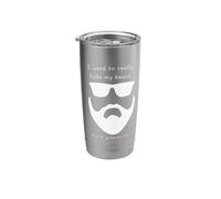 Dads with Beards Jokes Funny Fathers Present Dad Jokes Stainless Steel Insulated Tumbler