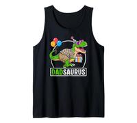 Dadsaurus T-Rex Dinosaur Daddy Saurus Family Matching Tank Top