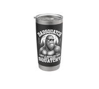 Dadsquatch Like A Regular Dad Just More Squatchy Bigfoot Dad Stainless Steel Insulated Tumbler