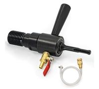 DaduoRi 1 1/4"-7 Male to SDS Plus Drill Adapter - Water Injection Capable, Includes Solid Brass Hose Quick Connector and Hose - Compatible with 1 1/4"-7 Core Bits for Concrete Core Drilling