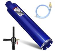 DaduoRi 3" Pro Core Drill Bit with SDS Max Water Injection Adapter (1-1/4"-7 UNC),14" Depth Upgraded Welded Wet Core Bits for Concrete with Rebar, Brick, Masonry,Stucco,Mortar (Include Water Hose Kit)