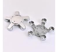 DADYM 4pcs Car Hub Centre Caps for Audi A6 Avant C7 4G I 2011-2018, 135mm Wheel Centre Caps Car rim Cap Accessories Dust Protection Cover Styling Accessories,Silver-