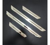 DADYM 4Pcs Car Outer Door Sill Kick Plates Protector for Toyota Aygo 2 (II) I 2014-2022,Stainless Steel Scuff Guard Threshold Welcome Pedal Strip Cover,Styling Decoration,B