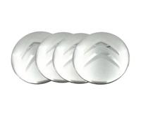DADYM 4pcs Emblem Badge Sticker for Citroën C4 5-türer ab Bj.2020,56mm/65mm Car Wheel Hub Centre Caps Cover Sticker 3D Car Logo Protective Sticker Wheel Trims,65-Silver
