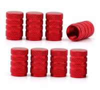 DADYM 8 pcs Tyre Valve Caps for BMW X5 3 (III) F15 I 2013-2018 Dust Caps,Aluminium Alloy Tyre Valve Cap for Cars,SUVs,Bicycles,Motorcycles,Trucks | Corrosion Resistant,Red
