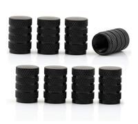 DADYM 8 pcs Tyre Valve Caps for Porsche Panamera 2 (II) 971 I 2016-2024 Dust Caps,Aluminium Alloy Tyre Valve Cap for Cars,SUVs,Bicycles,Motorcycles,Trucks | Corrosion Resistant,Black